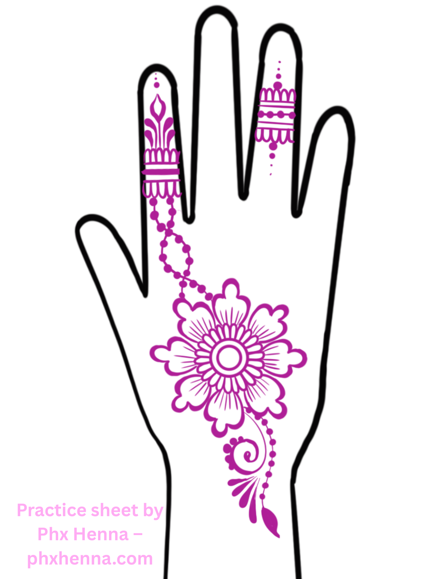 Free Printable Henna Template
