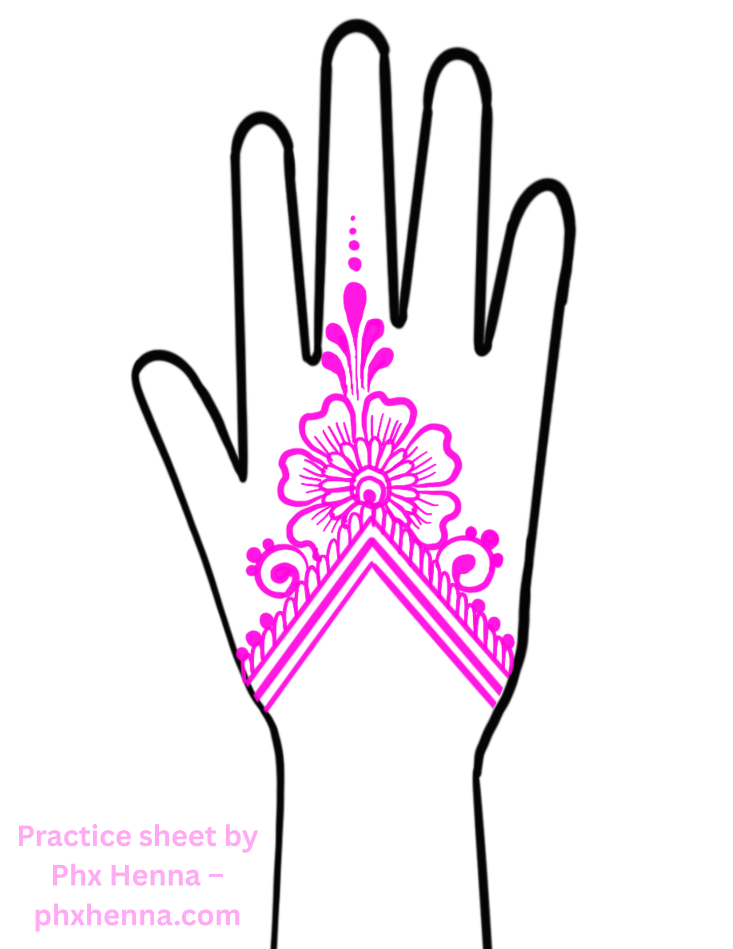 Free Printable Henna Template