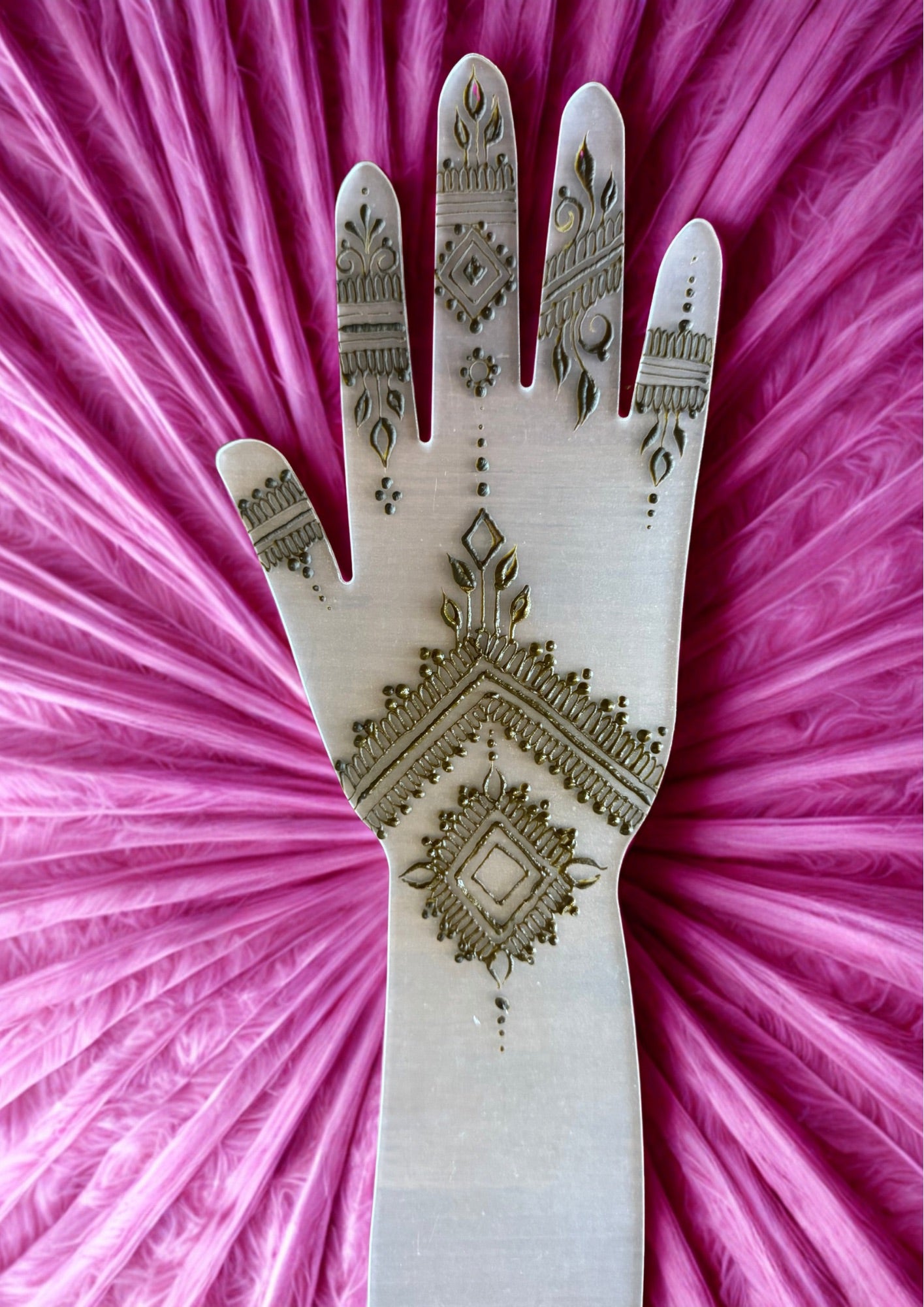 Acrylic Henna Hand